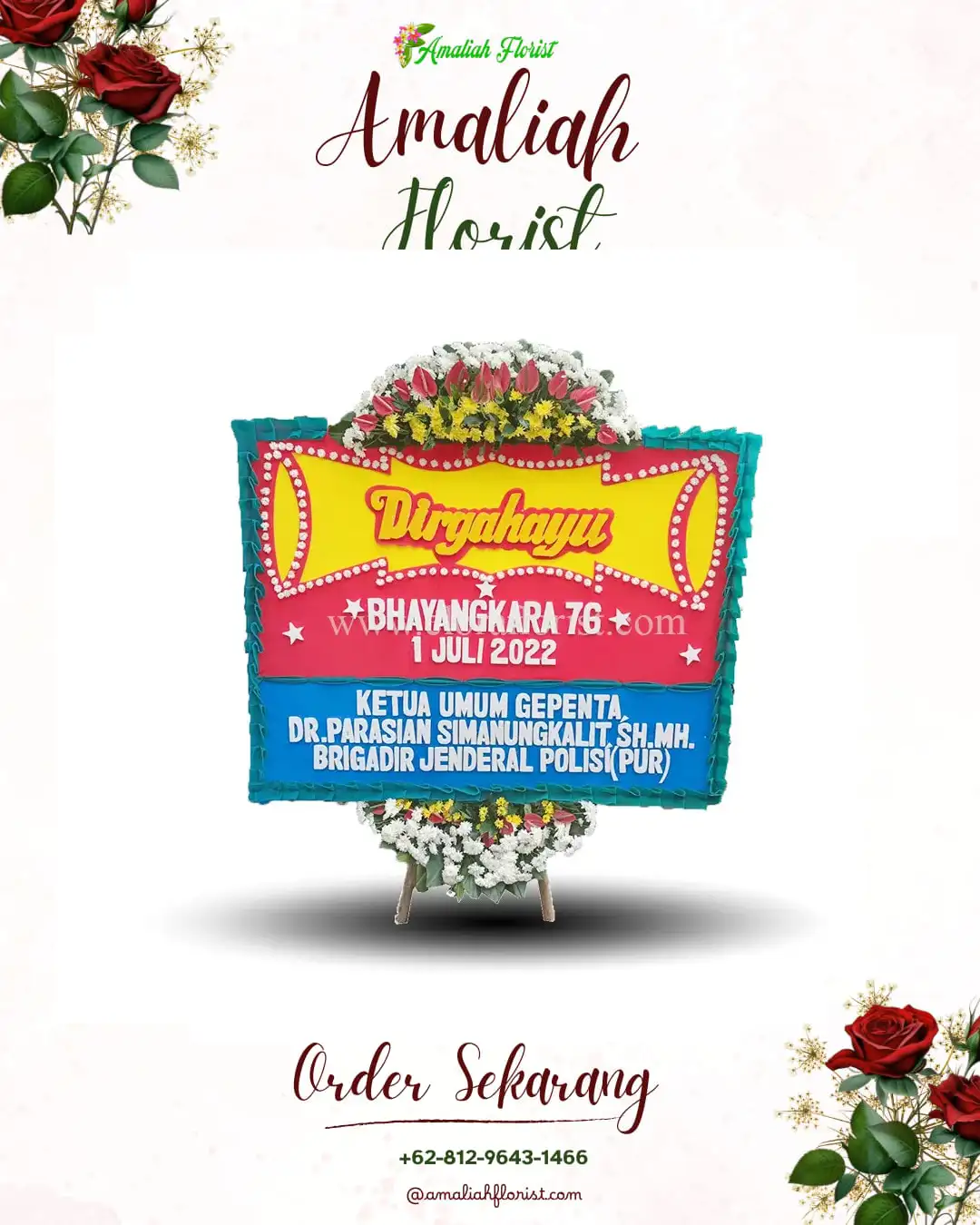 Papan Bunga HUT Ulang Tahun Babat Supat